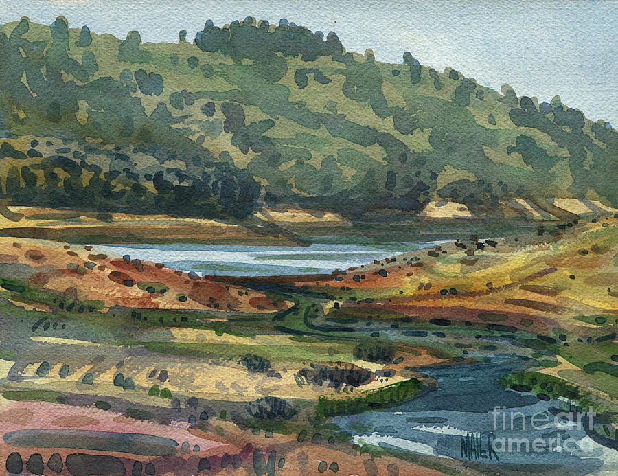 Low Water Level Painting by Donald Maier