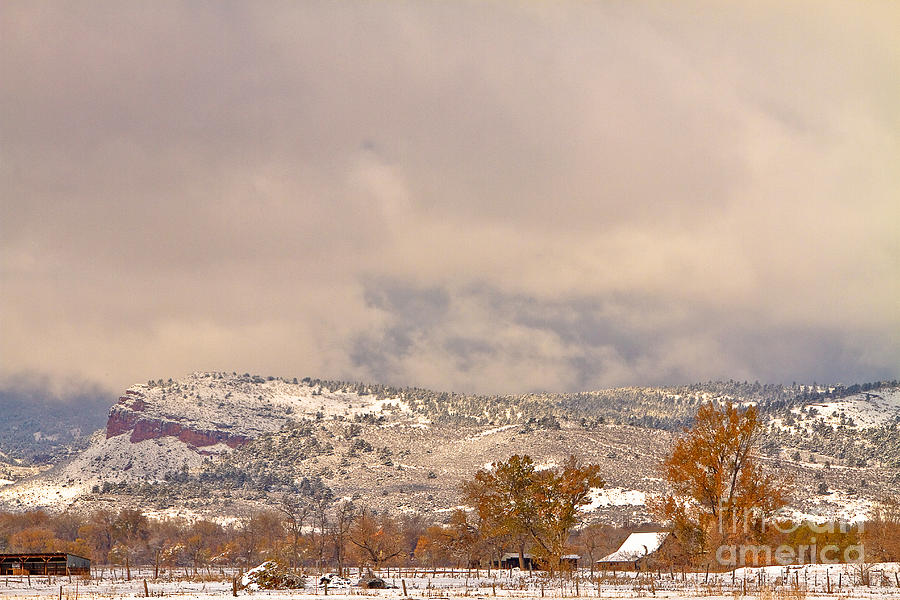 Low Winter Storm Clouds Colorado Rocky Mountain Foothills 7 Photograph by James BO Insogna