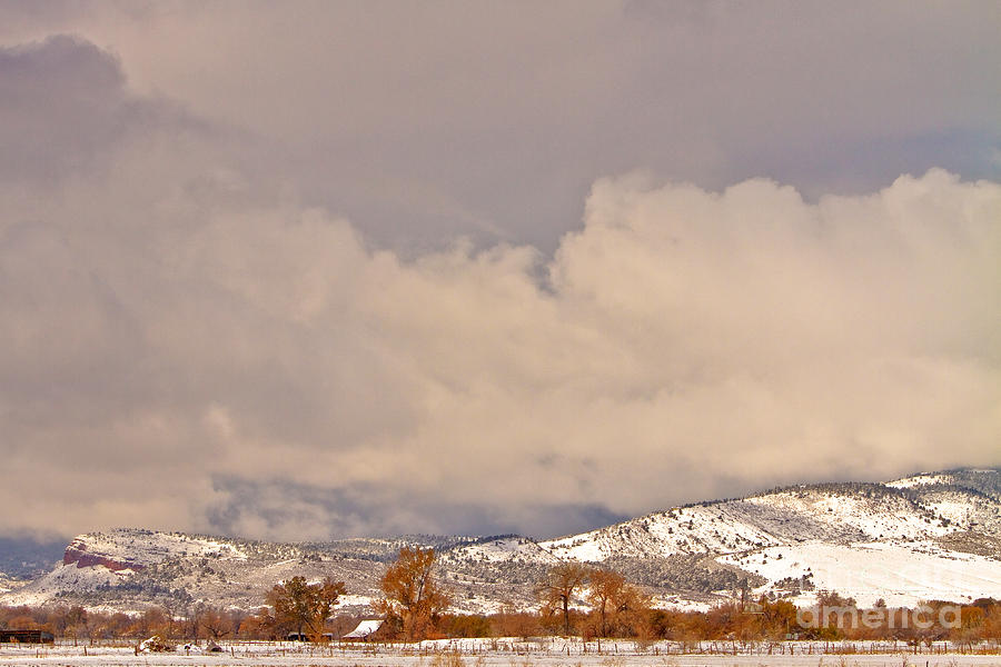 Low Winter Storm Clouds Colorado Rocky Mountain Foothills 8 Photograph by James BO Insogna