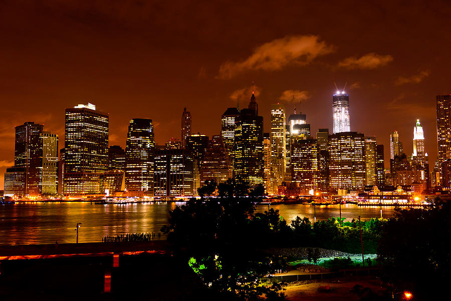 Lower Manhattan From Brooklyn Promenade Photograph by Greg Norrell