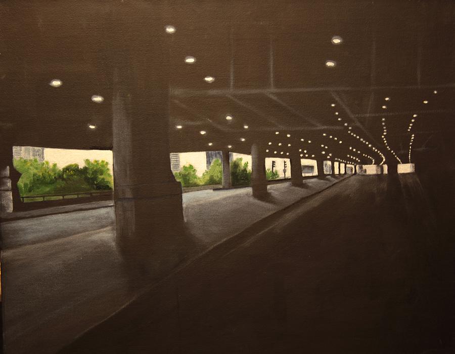 Lower Wacker Painting by James Hey