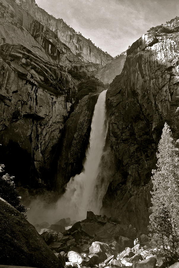 Yosemite National Park Photograph - Lower Yosemite Falls by Eric Tressler