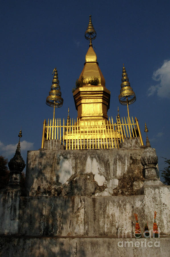 Luang Prabang Temple Photograph by Bob Christopher