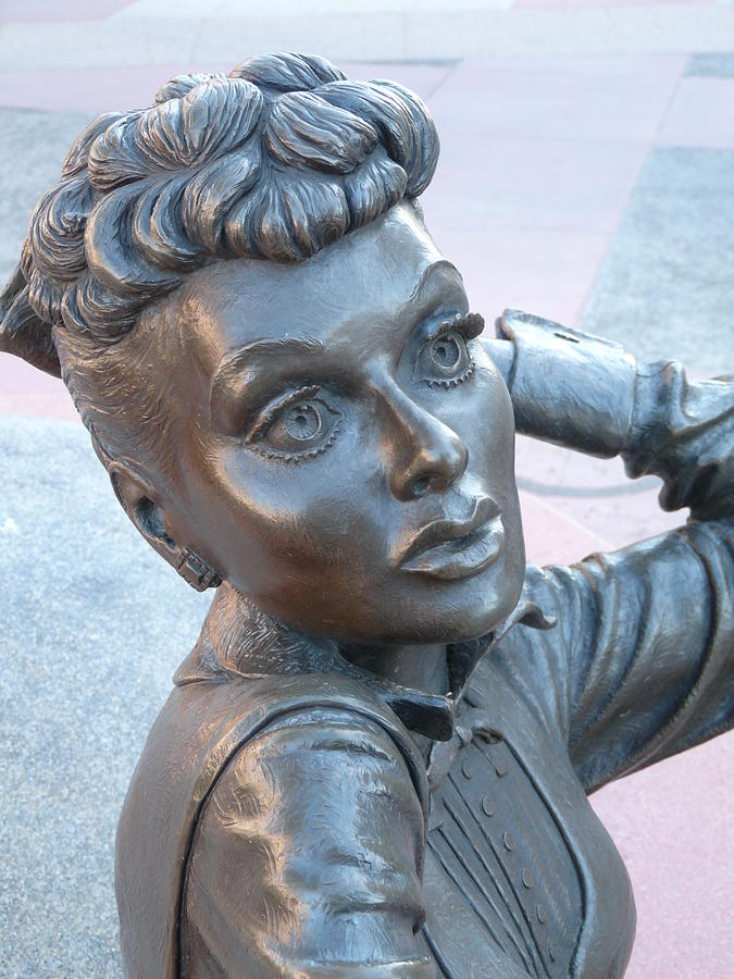 Lucille Ball Bust Photograph by Jeff Lowe