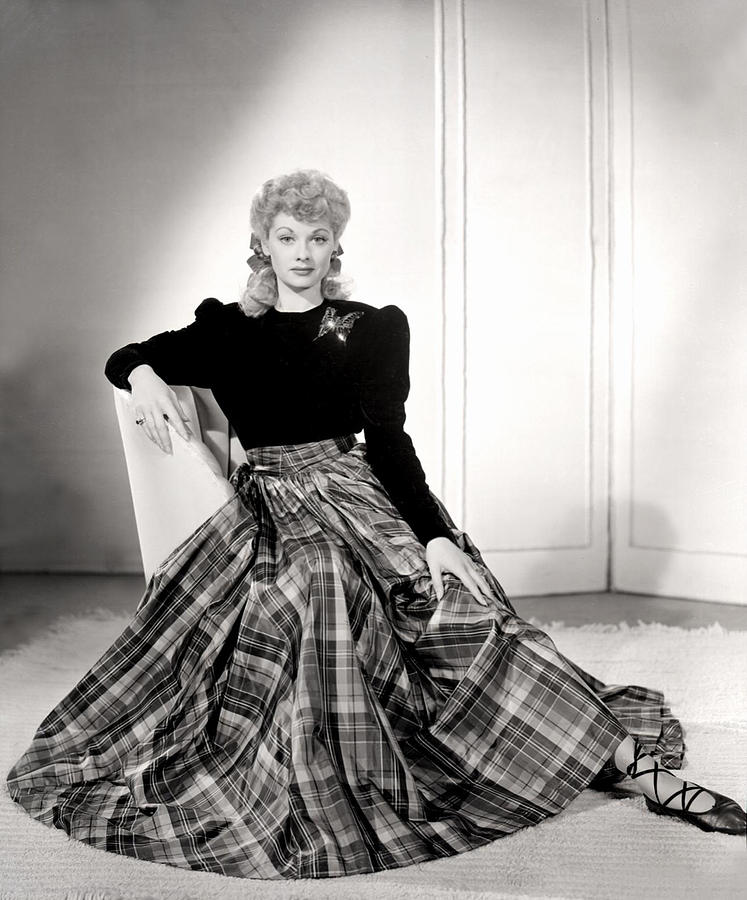 Butterfly Photograph - Lucille Ball In A Portrait, 1940s by Everett