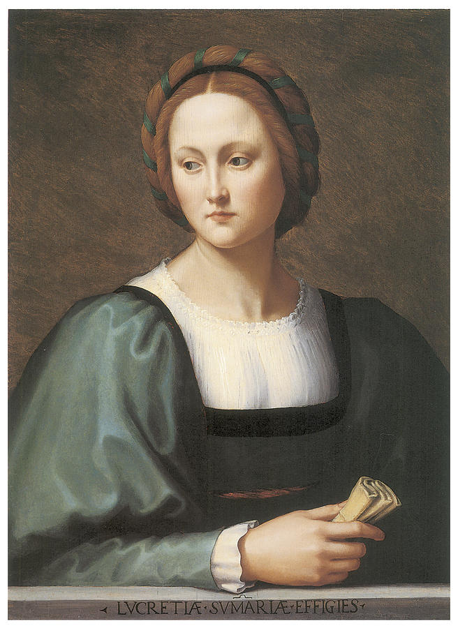 Ridolfo Ghirlandaio Painting - Lucrezia Sommaria by Ridolfo Ghirlandaio Ridolfo Ghirlandaio Painting - Lucrezia Sommaria by Ridolfo Ghirlandaio
