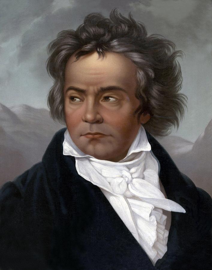 Ludwig Van Beethoven 1770-1827. 1819 Photograph by Everett | Fine Art ...