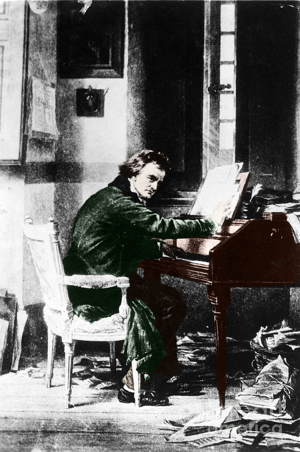 Ludwig Van Beethoven, German Composer Photograph by Photo Researchers, Inc.