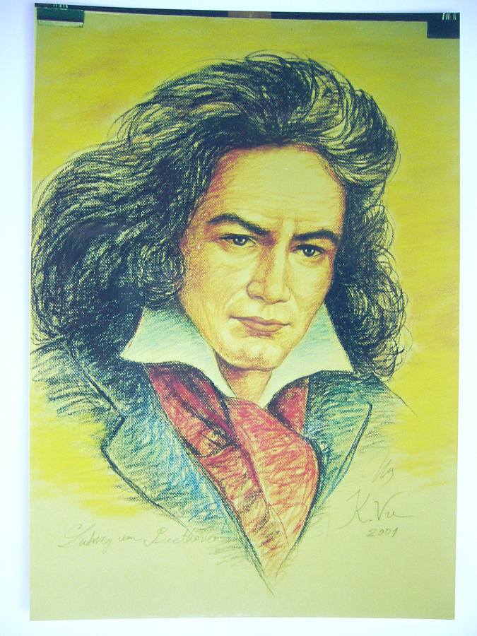 Ludwig van Beethoven Painting by Khanh Vu