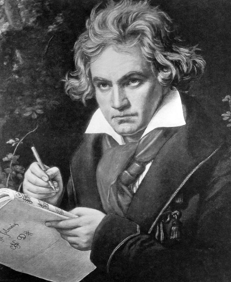 Ludwig Van Beethoven, Portrait By J Photograph by Everett - Pixels