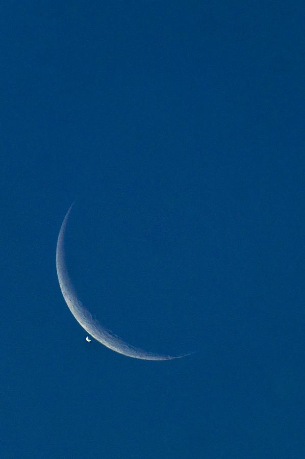 Space Photograph - Lunar Occultation Of Venus by David Nunuk