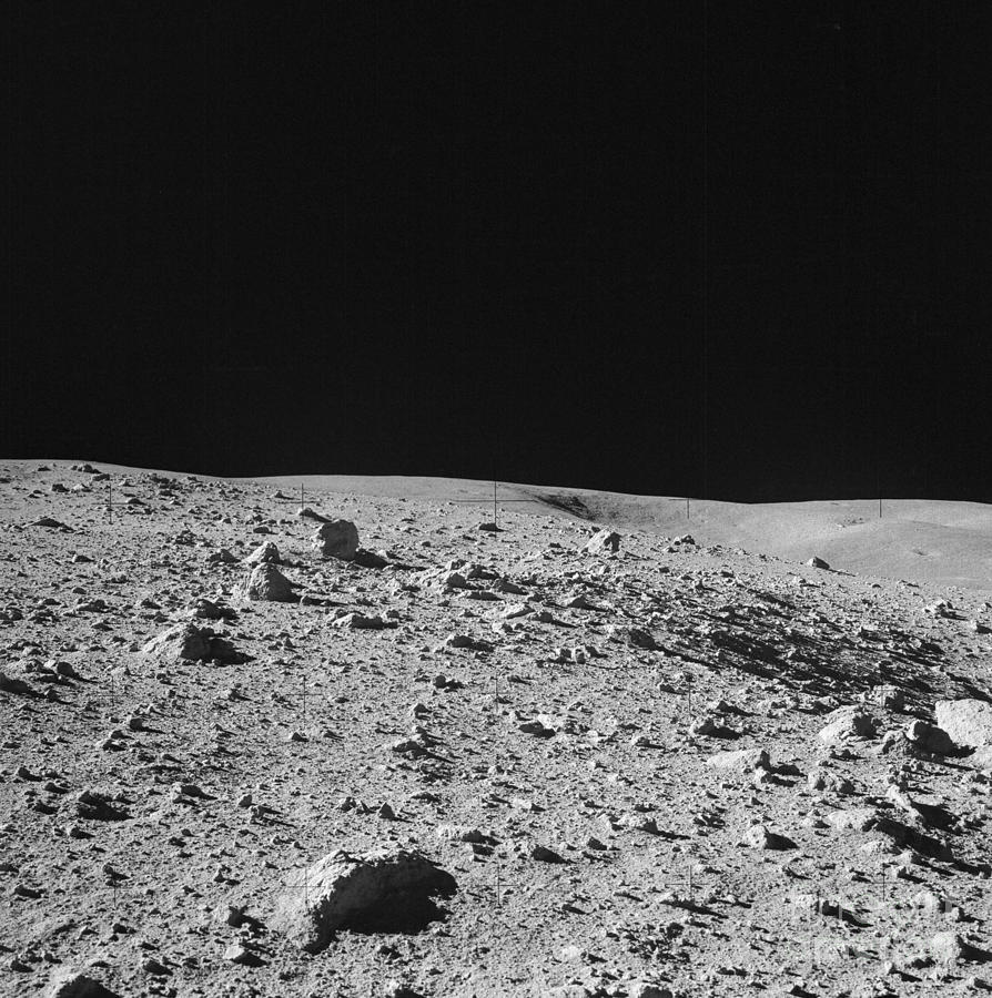 Lunar Surface Photograph by Nasa