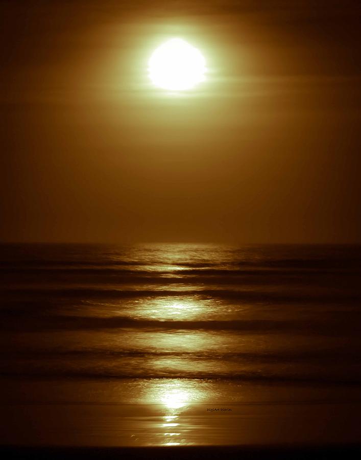Lunar Tides I Photograph by DigiArt Diaries by Vicky B Fuller