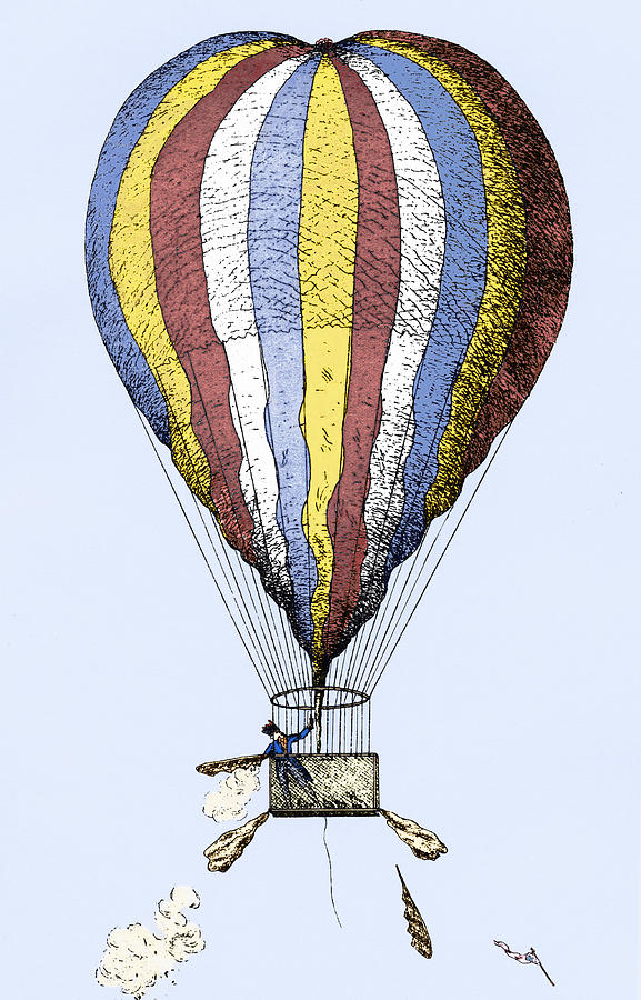Lunardis Balloon, 1784 Photograph by Sheila Terry