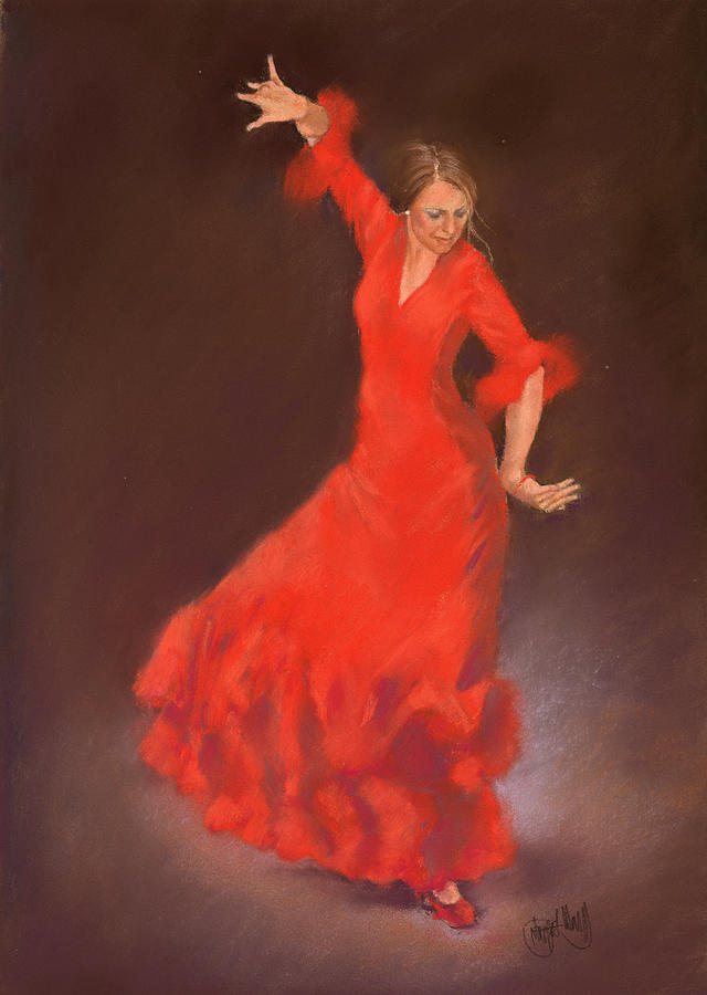 Flamenco Painting - Lunares by Margaret Merry