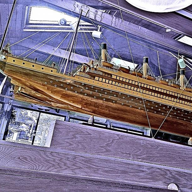 @lunch And Spotted A Cool Model Ship Photograph by Phil Matson