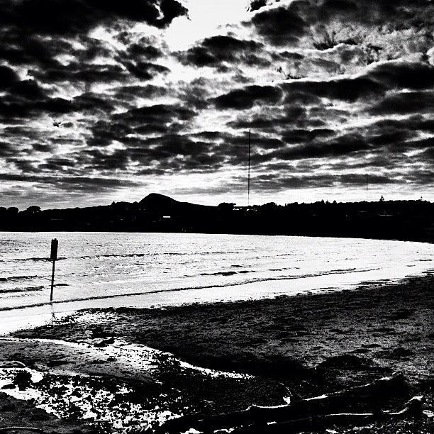 Bw Photograph - Lunch Time Clouds #iphonesia by Stewart Baird