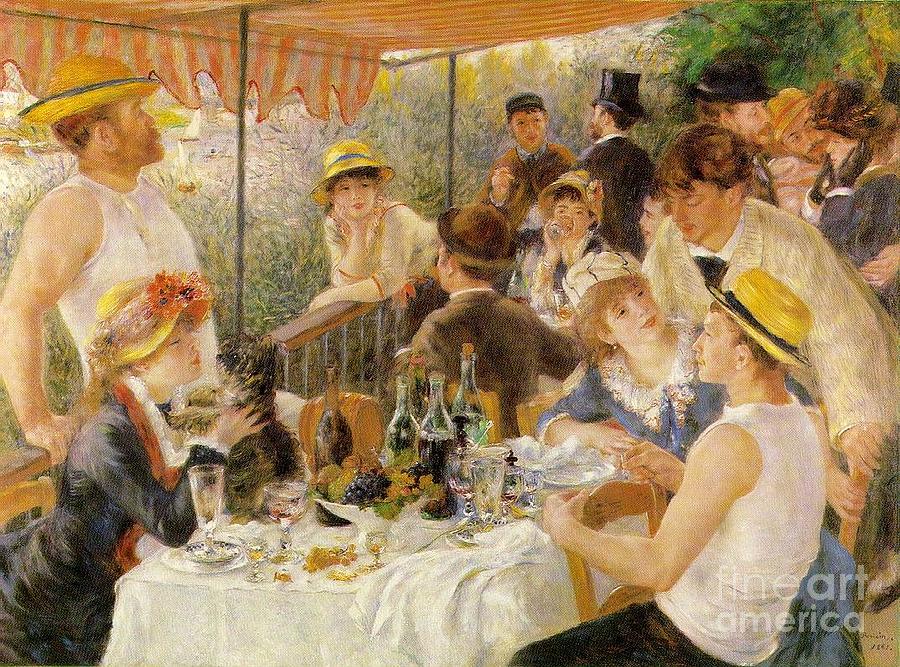 Luncheon of the Boating Party Painting by Extrospection Art