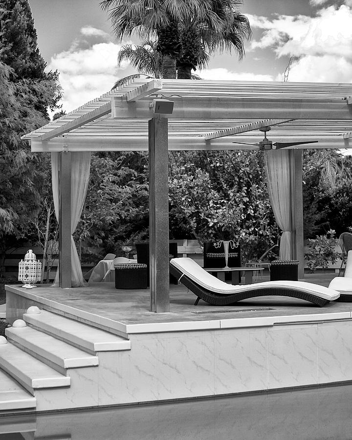 LUXE TUX CHAISE Palm Springs Photograph by William Dey