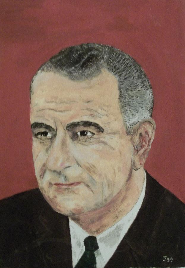 Lyndon Baines Johnson Painting by Joseph Falco - Fine Art America