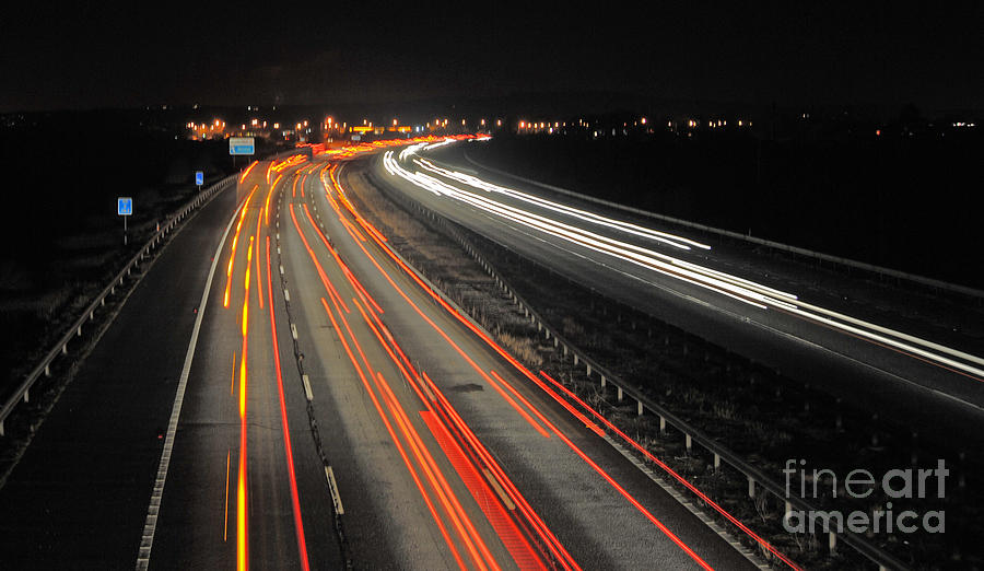 M5 at night Photograph by Rob Hawkins - Pixels