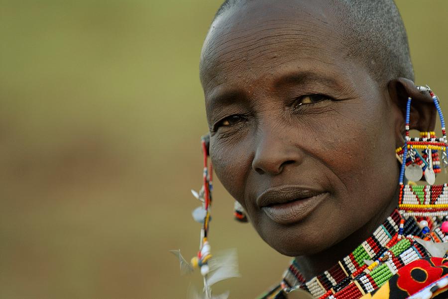 Maasai Woman Photograph by Chris Minihane - Pixels