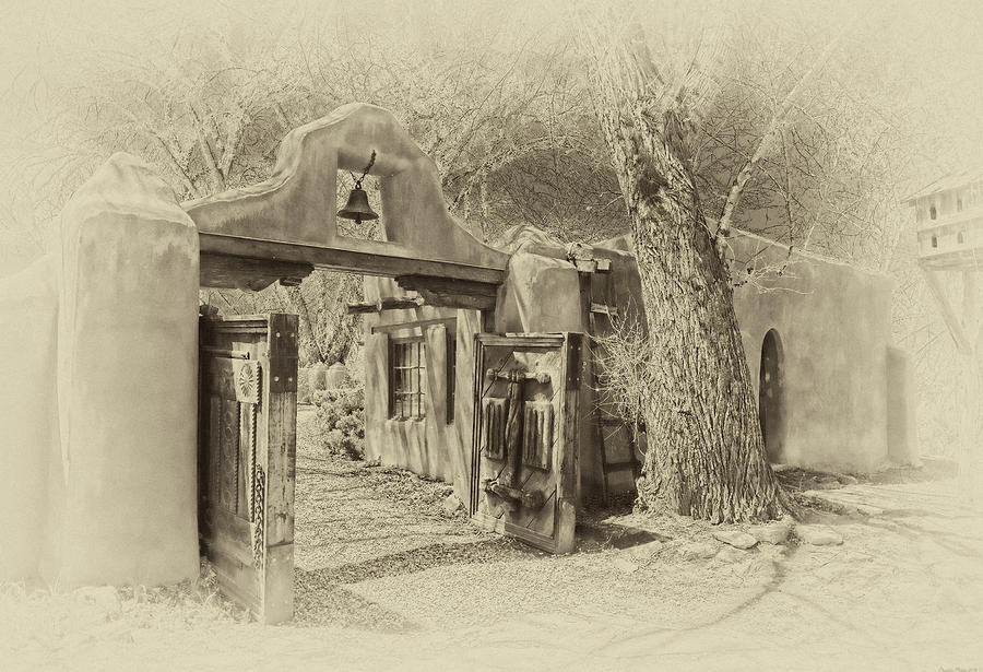 Mabels gate as antique print Photograph by Charles Muhle