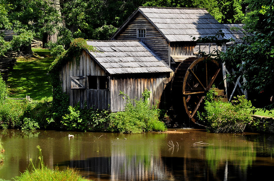 Landscape Photograph - Mabry Mill by Helen Haw
