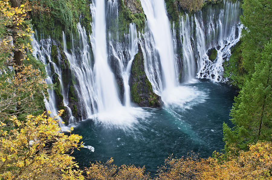 MacArthur-Burney Falls in Autumn Photograph by Greg Nyquist