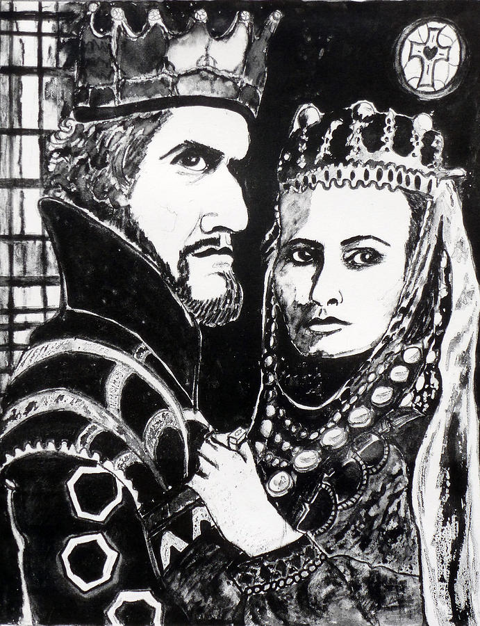 lady macbeth and macbeth drawing