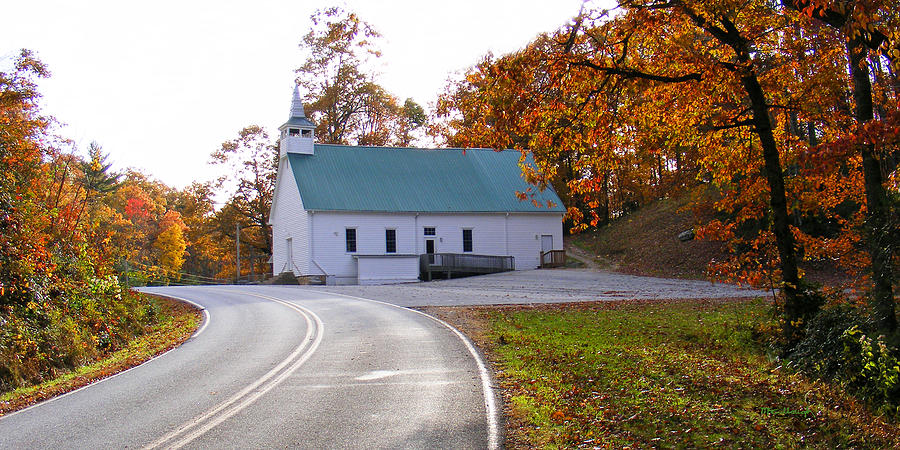 Macedonia Church in the Fall Photograph by Duane McCullough