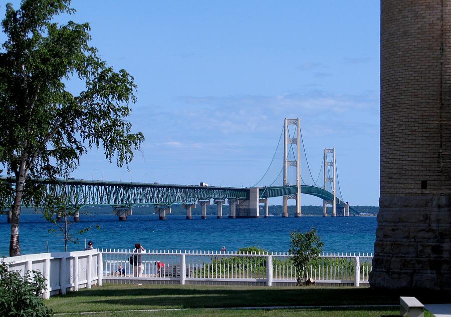Mackinac Bridge in July Photograph by Keith Stokes
