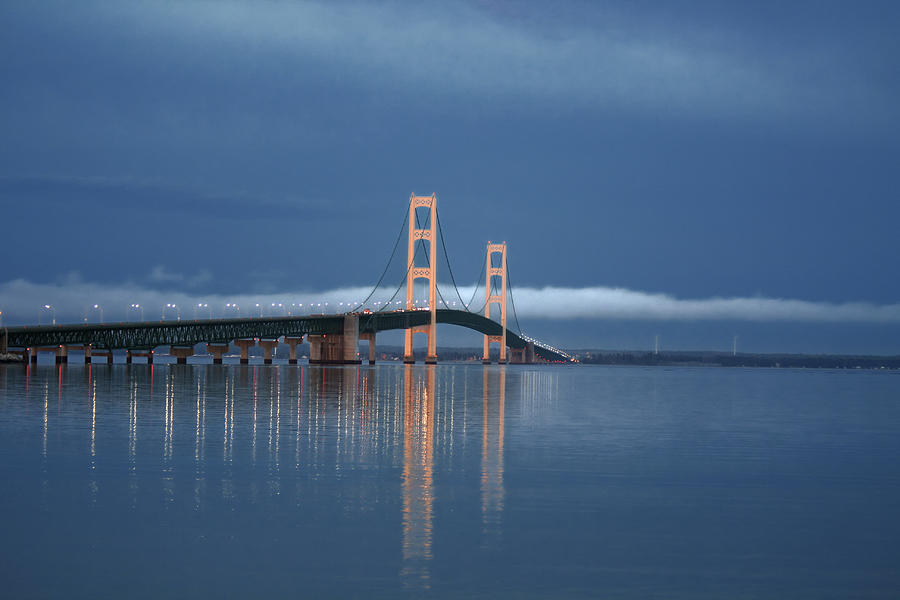 Reflections on the Straits of Mackinac Photograph by Richard Gregurich