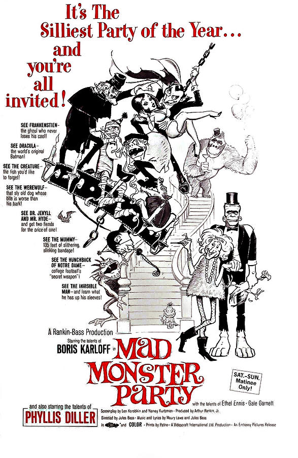 Movie Photograph - Mad Monster Party, 1967 by Everett
