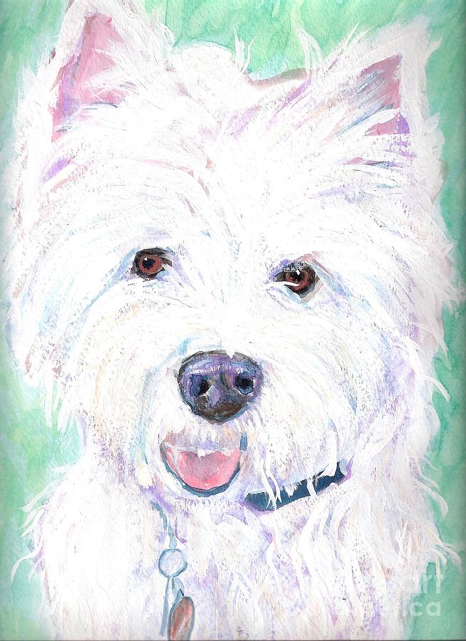Dog Painting - Madie by Arthur Rice