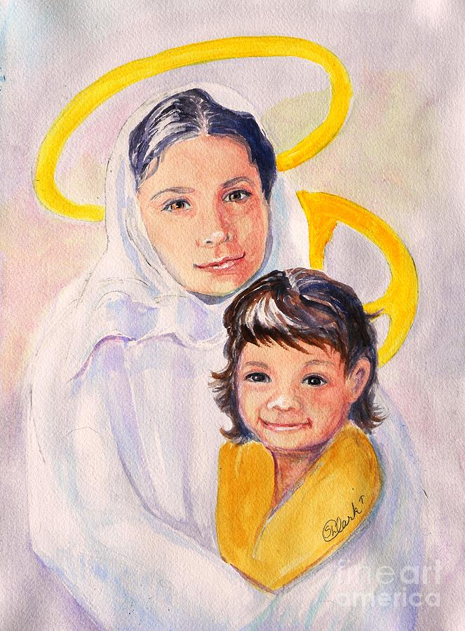 Madonna Painting - Madonna and Child 2 by Susan Lee Clark