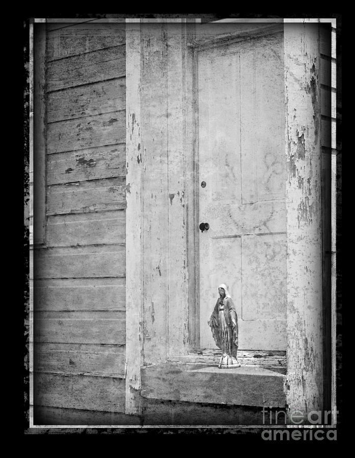 Madonna In Old Doorway Photograph by Jeanne  Woods