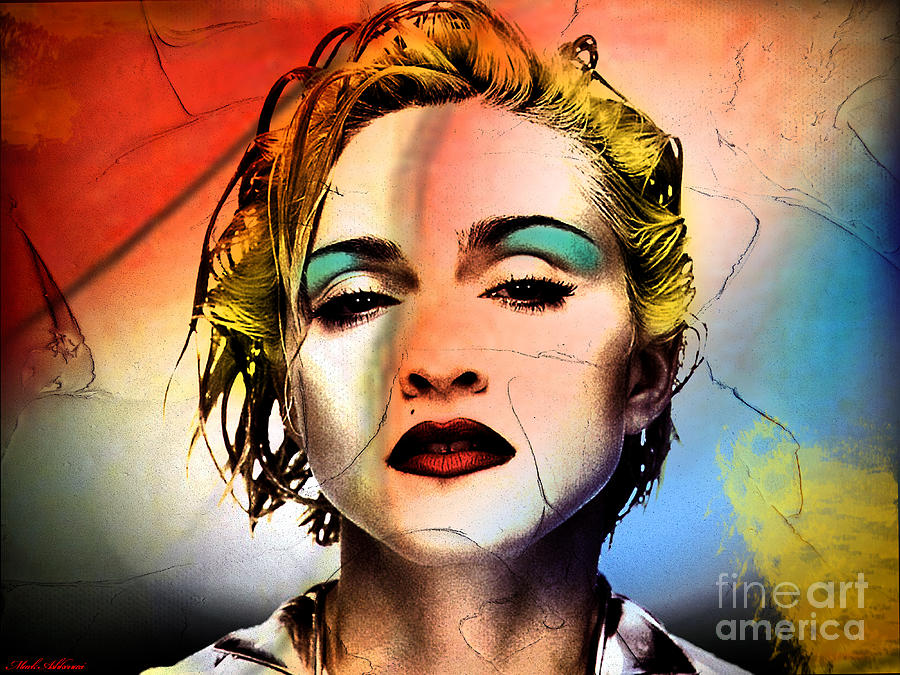 Madonna Painting by Mark Ashkenazi Pixels