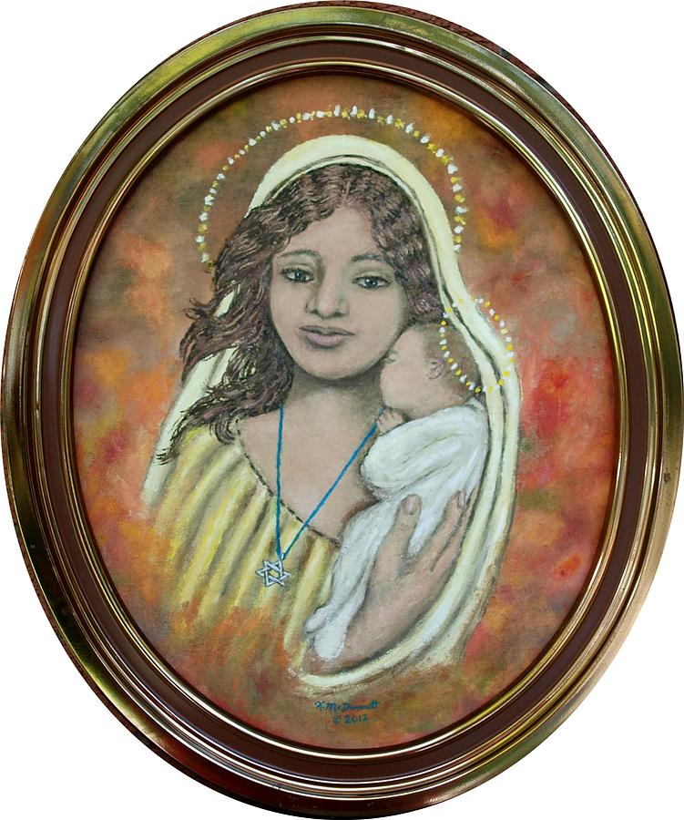 Madonna of the Star of David Painting by Kathleen McDermott
