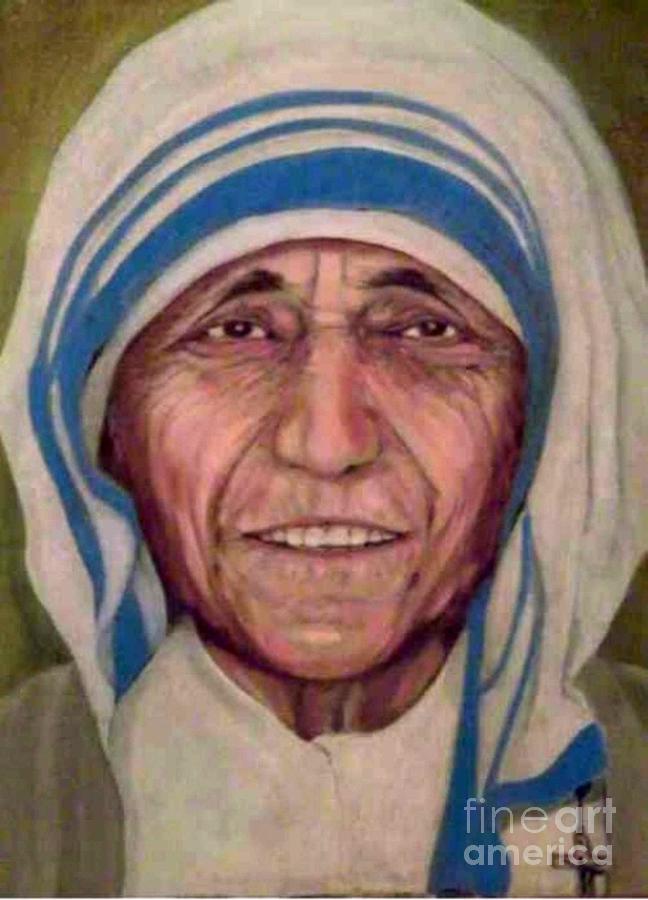 Madre teresa Painting by Sandro Mulinacci - Fine Art America