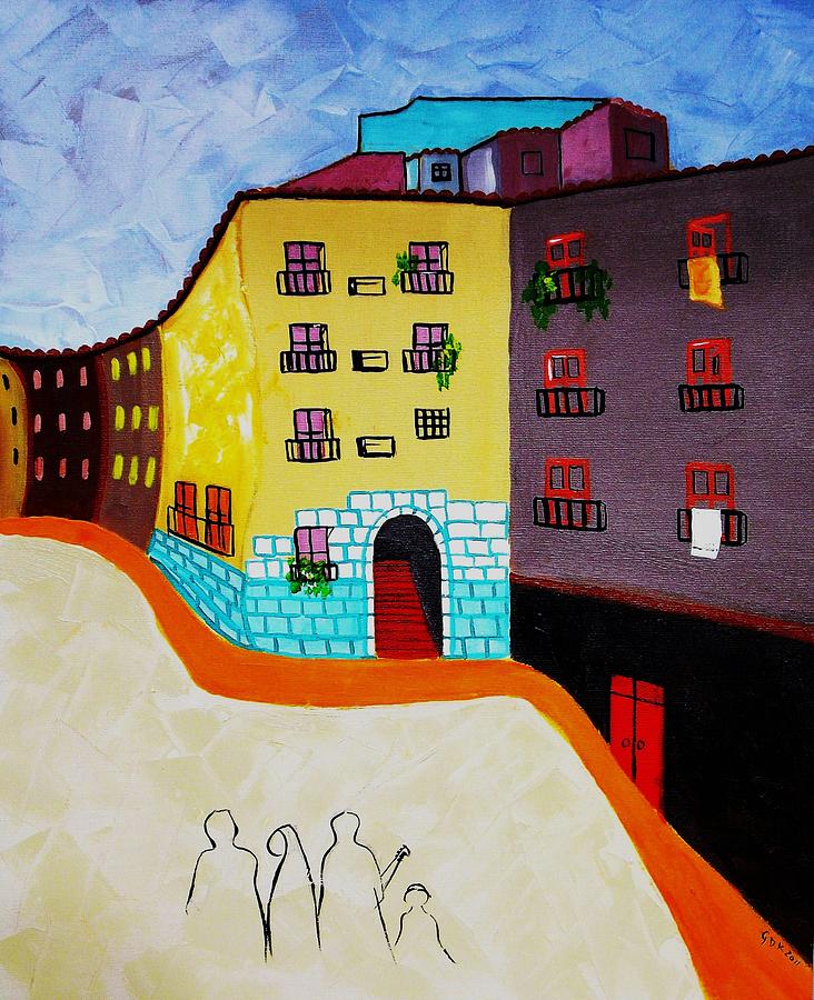 Landscape Painting - Madrid Mio by Gloria Dietz-Kiebron