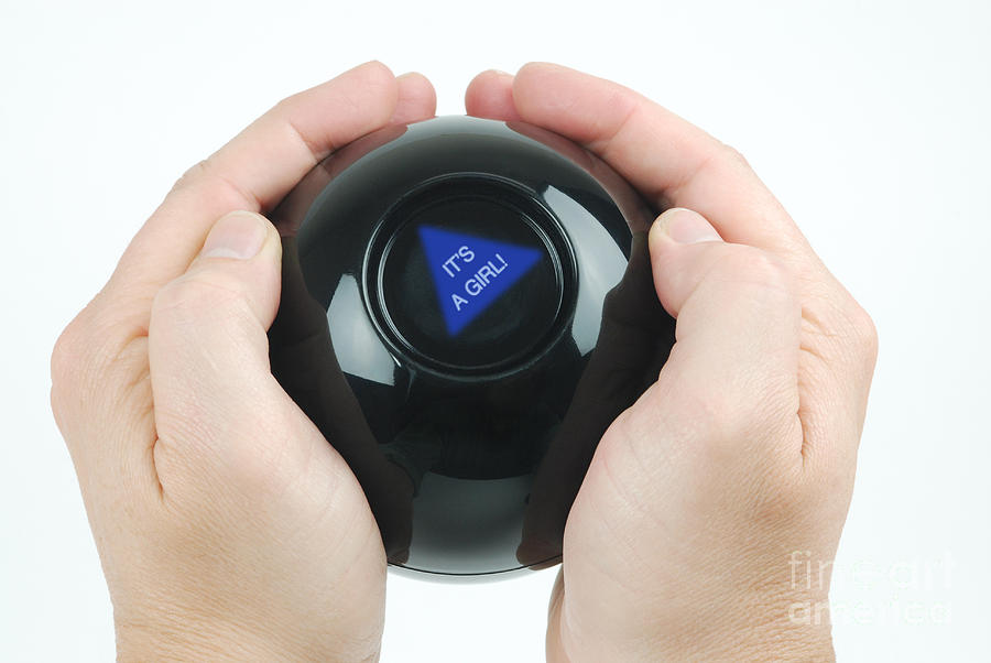 Magic Eight Ball Its A Girl Photograph by Photo Researchers, Inc.