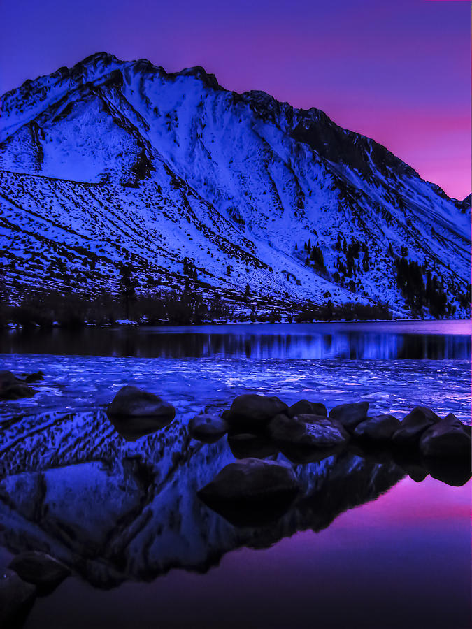 Magical Sunset over Mount Morrison and Convict Lake Photograph by Scott McGuire