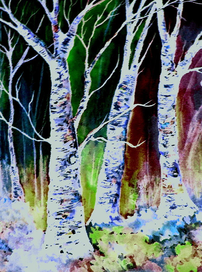 Magical Woods Painting by Brenda Owen