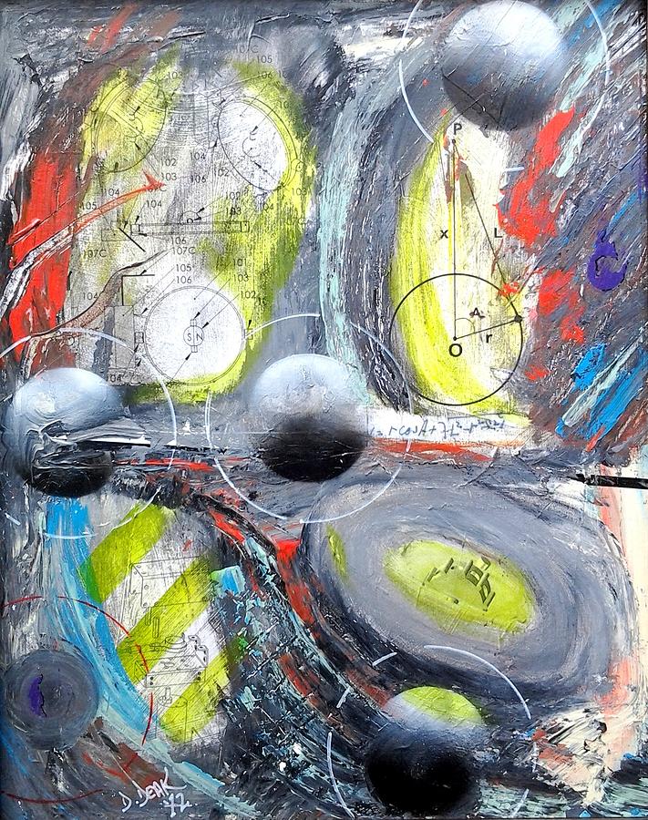 Magnetic Moment Painting by David Deak