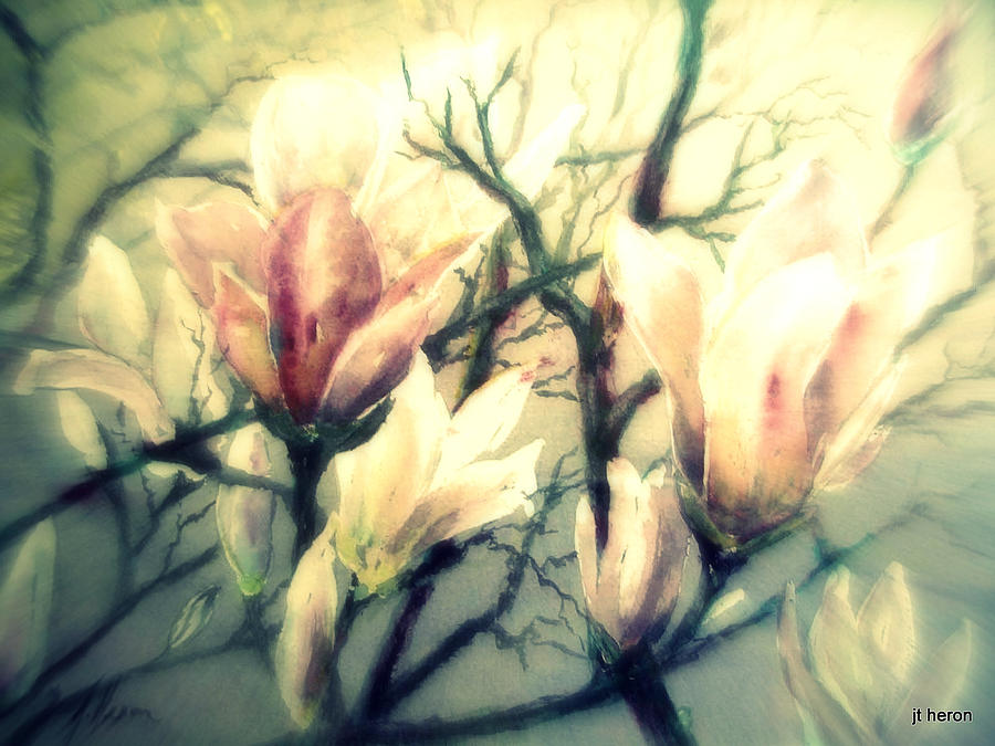 Magnolia Movie Painting - Magnificence  by Jane Heron