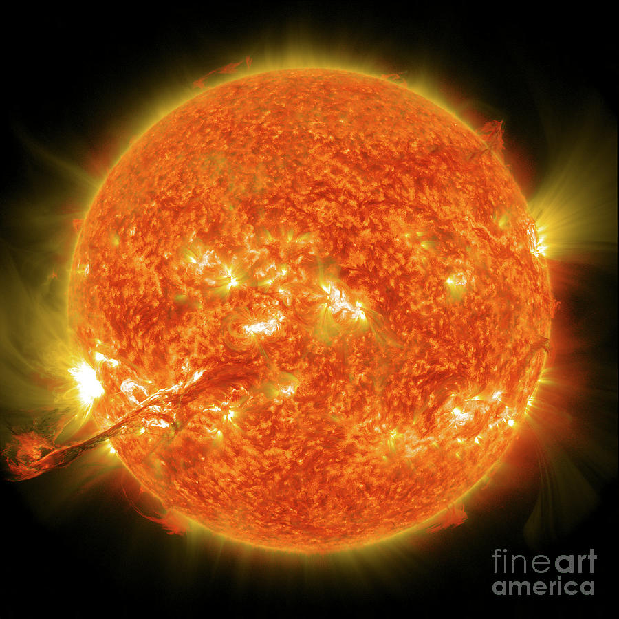 Magnificent Coronal Mass Ejection Photograph by Stocktrek Images Fine