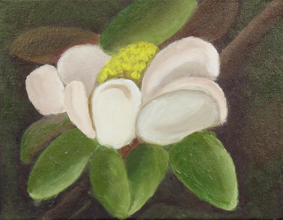 Magnificient Magnolia Painting by Margaret Harmon