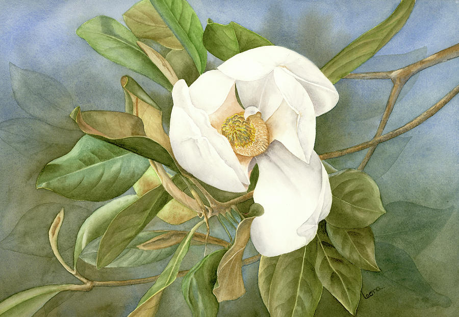 Magnolia Movie Painting - Magnolia II by Leona Jones