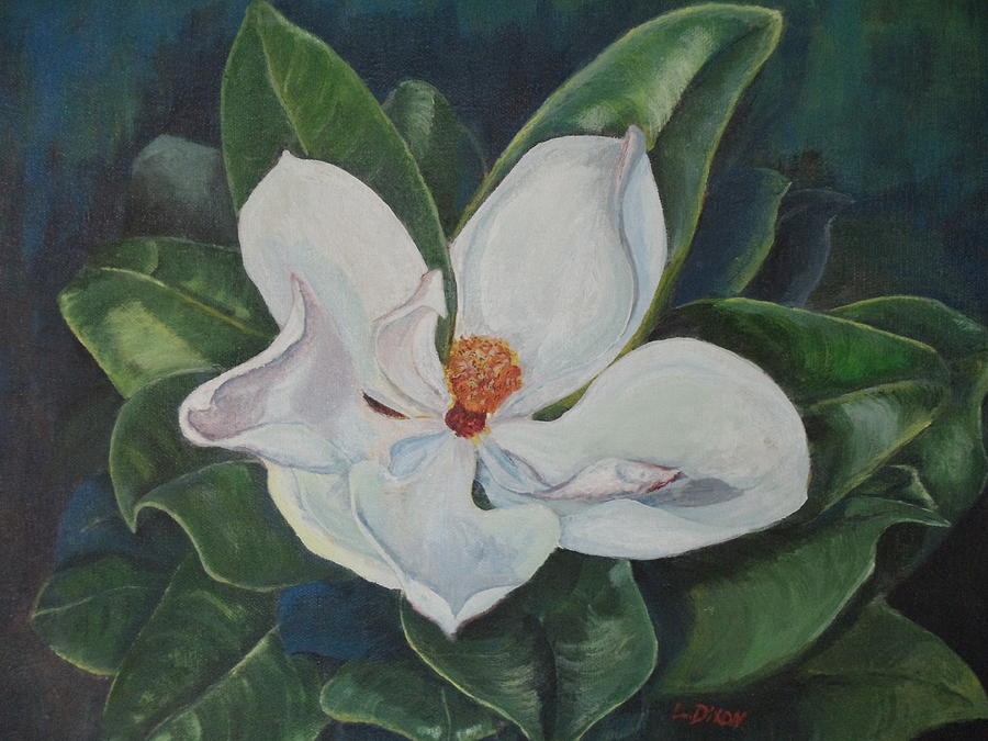 Magnolia Painting by Lugenia Dixon